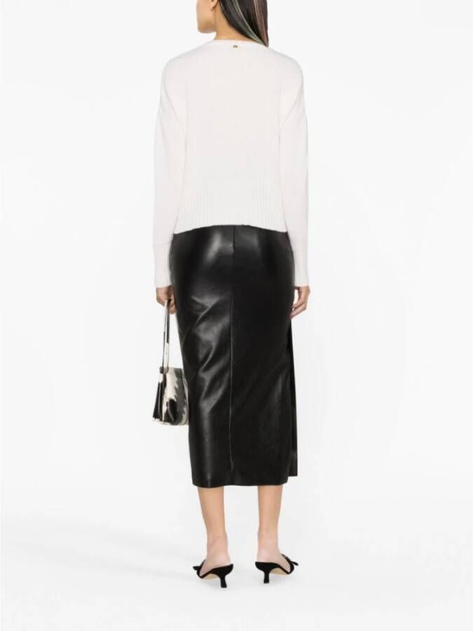 pinko Round-neck Knitwear Wit Dames