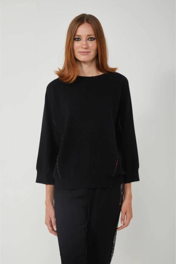 pinko Trui met ronde hals Zwart Dames