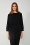 Pinko Zwarte Kasjmier Trui met Asymmetrische Manchetten Black Dames - Thumbnail 2