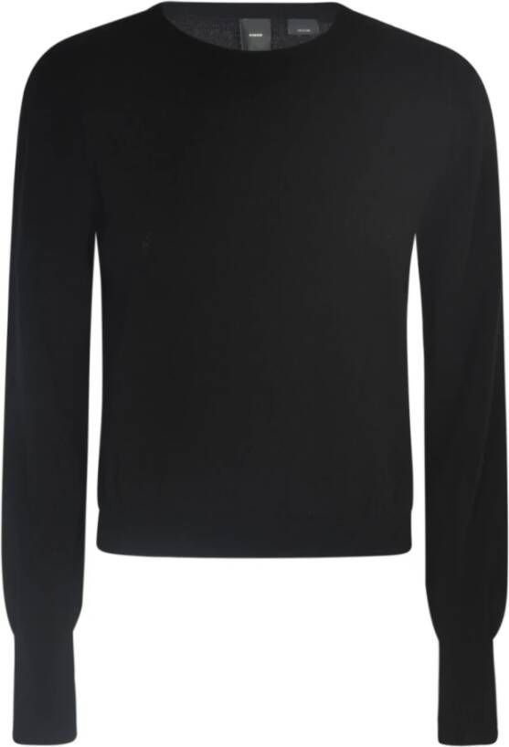 pinko Round-neck Knitwear Zwart Dames