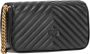 Pinko Mini Sheep Nappa Chevron Love Click Baguette Black Dames - Thumbnail 3