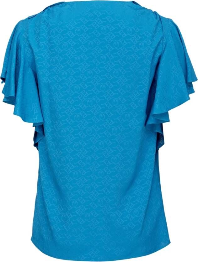 pinko Shirts Clear Blue Blauw Dames