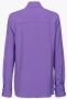 Pinko Jacquard Zijden Shirt met Logo Ontwerp Purple Dames - Thumbnail 2