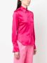 Pinko Corisha Camicia Satin Stretch Roze Dames - Thumbnail 4