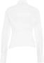 Pinko Poplin Overhemd met Geborduurd Logo White Dames - Thumbnail 3