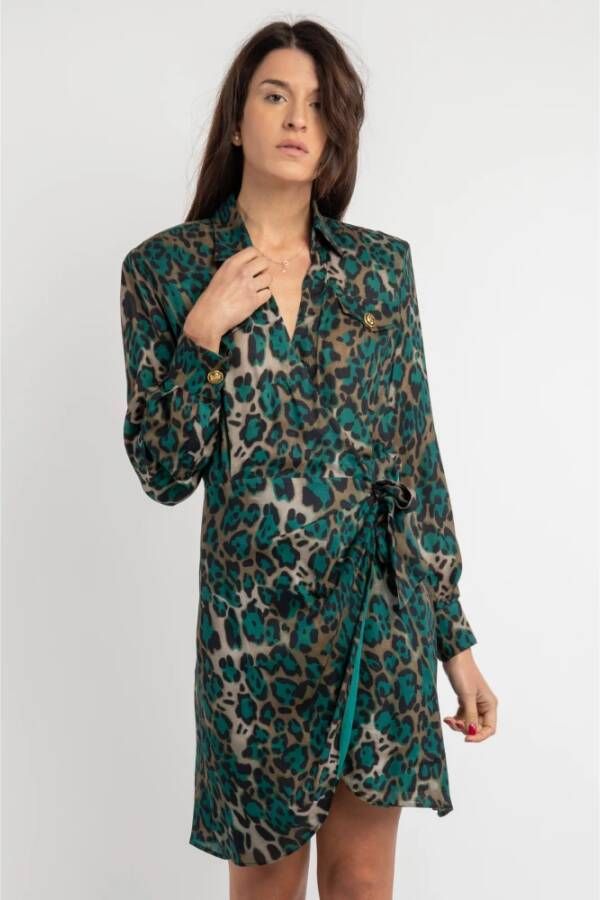 pinko Short Dresses Groen Dames