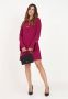 Pinko Polyester Jurk met Cut Out Details Pink Dames - Thumbnail 4