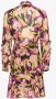 Pinko Bloemen Ruche Korte Jurk Viscose Multicolor Dames - Thumbnail 2