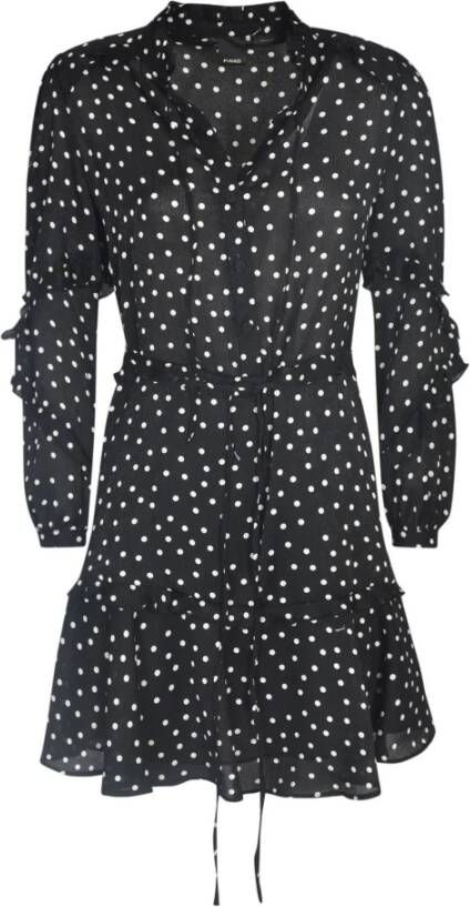 pinko Short Dresses Zwart Dames