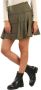 Pinko Geruite Flanellen Rok Met Elastiek En Voering Green Dames - Thumbnail 2