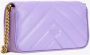 Pinko Gewatteerde Mini Love Bag met Love Birds Gesp Purple Dames - Thumbnail 2