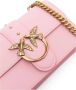 Pinko Bubble Pink Leren Mini Schoudertas met Gouden Logo Pink Dames - Thumbnail 8