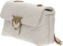 Pinko Klassieke Gewatteerde Puff Tas met Love Birds Logo White Dames - Thumbnail 12