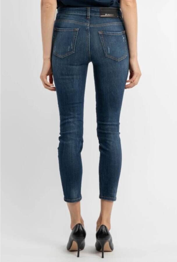 pinko Jeans Blauw Dames