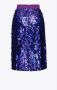 Pinko Paillet Midi Rok Purple Dames - Thumbnail 2