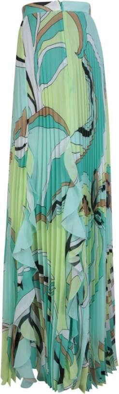 pinko Betoverende Aqua Groene Bloemenrok Meerkleurig Dames