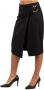 Pinko Zwarte Asymmetrische Rok met Liefdesvogels Gesp Black Dames - Thumbnail 2