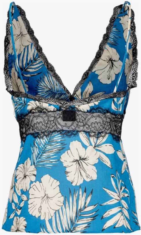 pinko Sleeveless Tops Blauw Dames