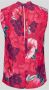 Pinko Buffo Blusa Crepe DE Chine Stampa Hibiscus Roze Dames - Thumbnail 8