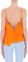 Pinko Sleeveless Tops Oranje Dames - Thumbnail 2