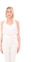 Pinko Sleeveless Tops Wit Dames - Thumbnail 2