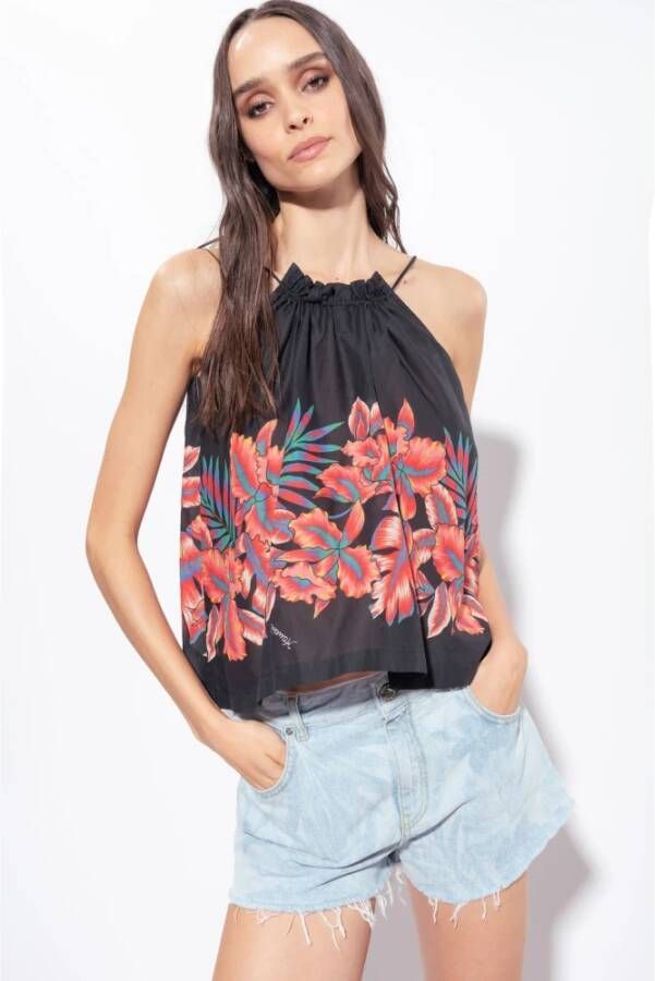 pinko Sleeveless Tops Zwart Dames