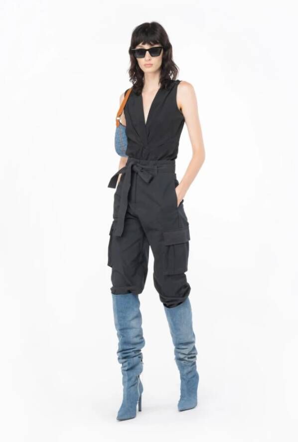 pinko Sleeveless Tops Zwart Dames