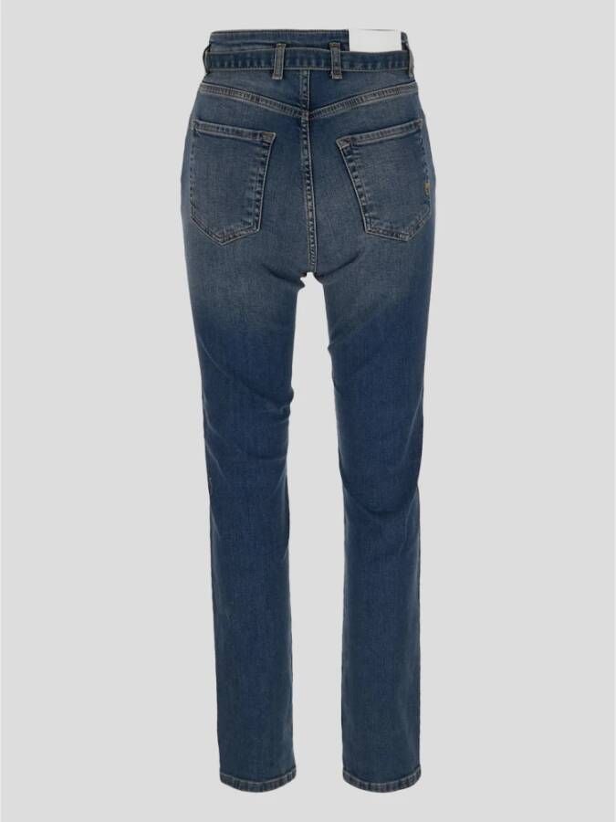 pinko Slim-fit Jeans Blauw Dames