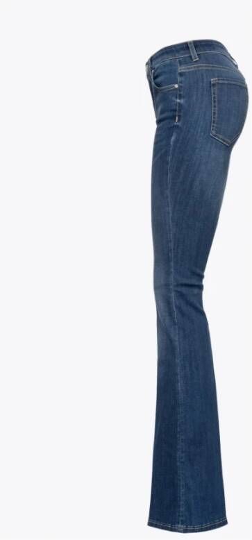 pinko Slim-fit Jeans Blauw Dames