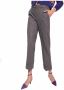 Pinko Elegante Winter Geruite Broek Gray Dames - Thumbnail 2