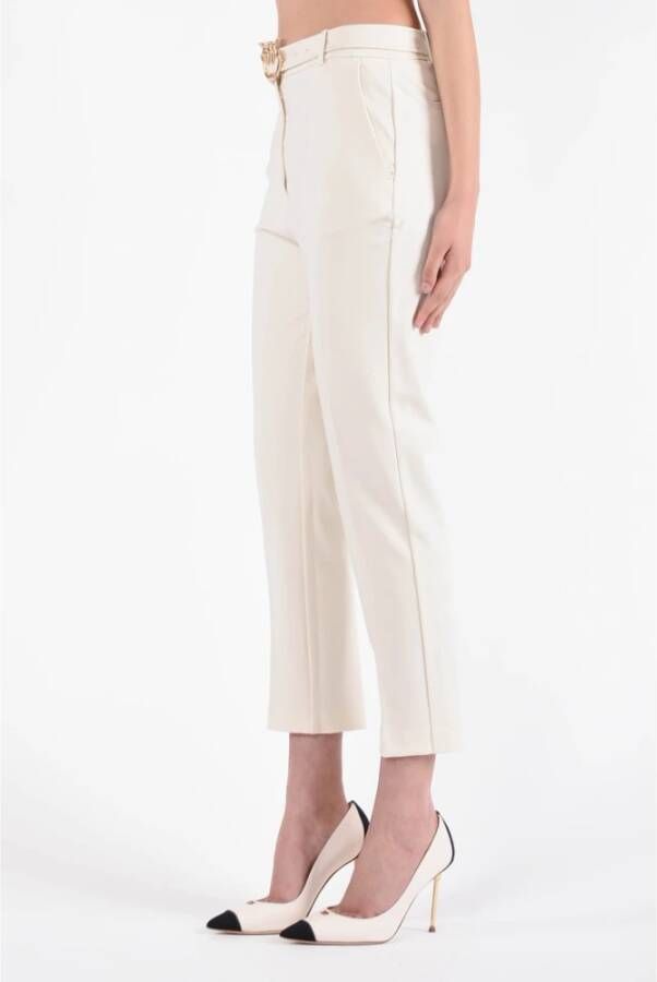 pinko Slim-fit Trousers Wit Dames