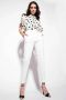 Pinko Witte Crop Broek met Franse en Achterzakken White Dames - Thumbnail 2