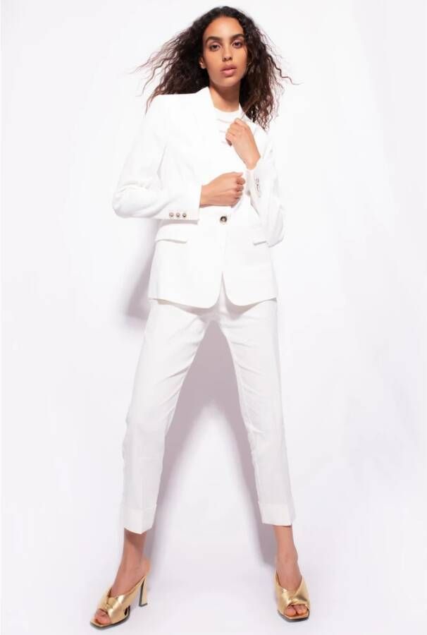 pinko Slim-fit Trousers Wit Dames