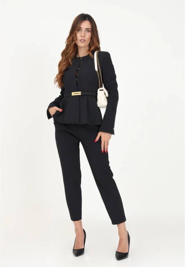 pinko Slim-fit Trousers Zwart Dames