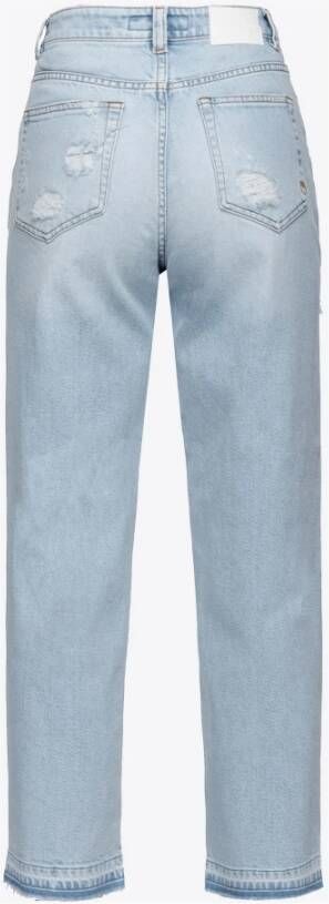 pinko Straight Jeans Blauw Dames
