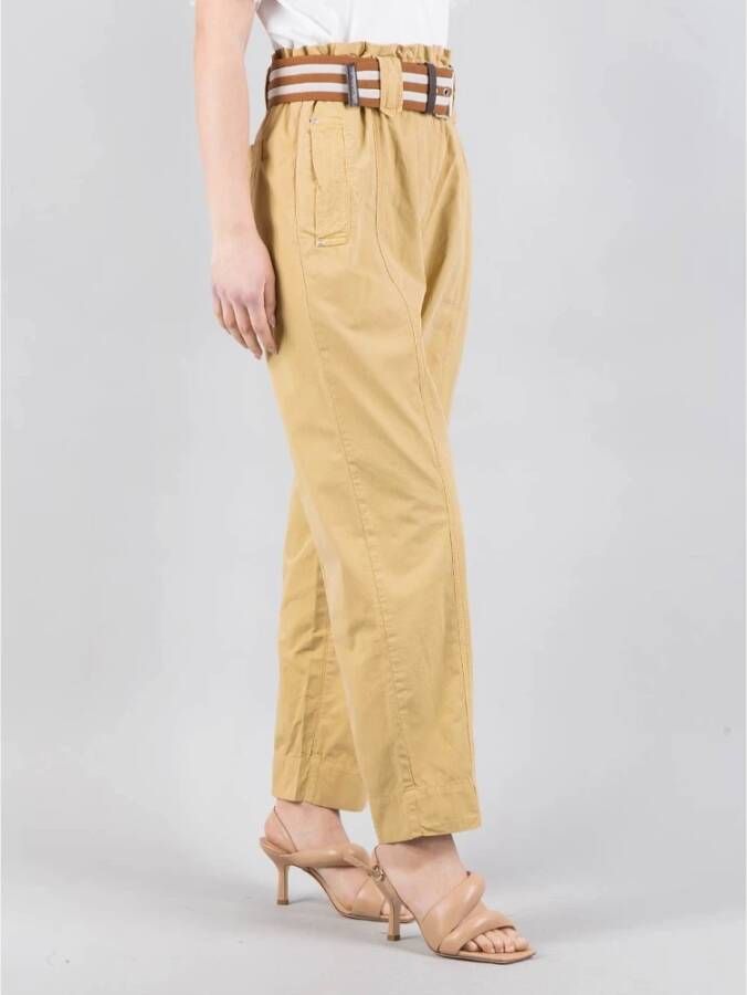 pinko Straight Trousers Bruin Dames