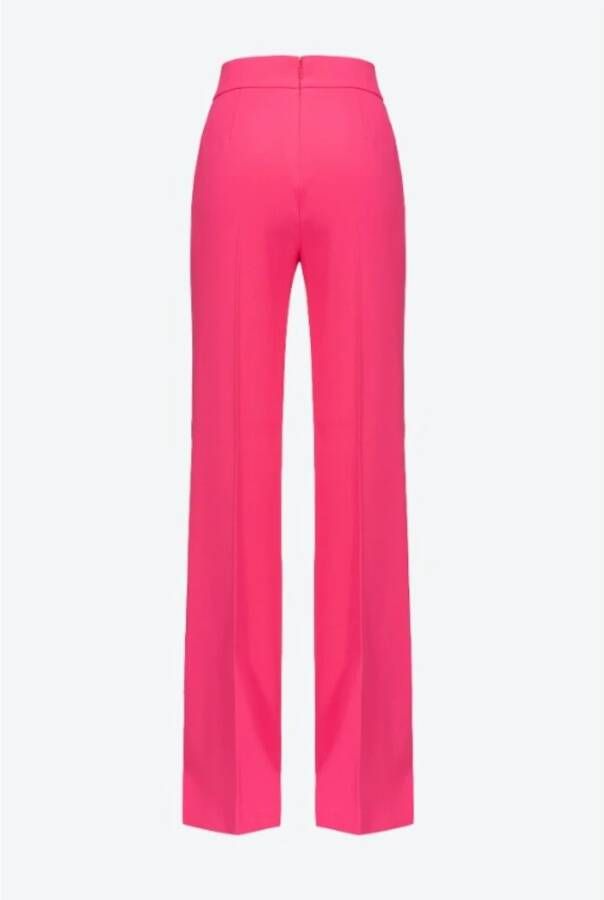 pinko Straight Trousers Roze Dames
