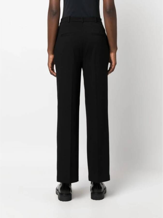 pinko Straight Trousers Zwart Dames