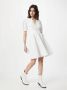Pinko Witte Sangallo Jurk met Korte Mouwen White Dames - Thumbnail 5