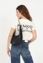 Pinko Katoenen Jersey T-Shirt met Lady Print Beige Dames - Thumbnail 4