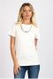 Pinko T-shirt with jewel chain Wit Dames - Thumbnail 5