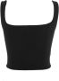 Pinko Zwarte Top met Rits Black Dames - Thumbnail 2