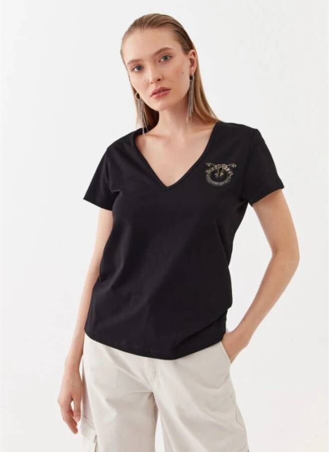 pinko T-Shirts Zwart Dames