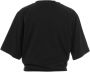 Pinko Korte mouwen T-shirt met strass ketting Black Dames - Thumbnail 2