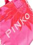 Pinko Vierkante canvas shopper strandtas met zomerprint Roze Dames - Thumbnail 11