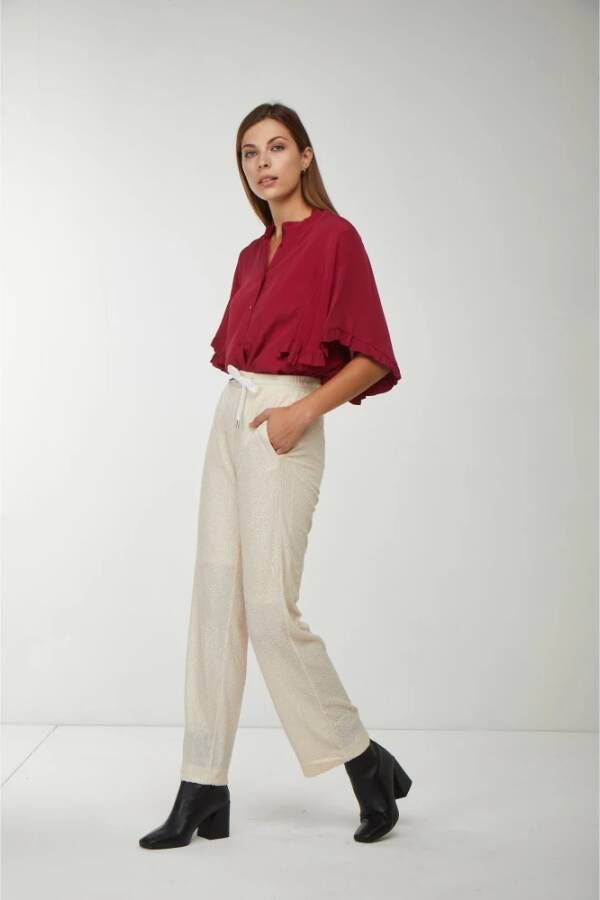 pinko Trousers Beige Dames