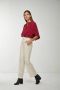 Pinko Beige Broek met Wijde Pijpen en Pailletten Beige Dames - Thumbnail 2
