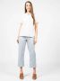 Pinko Loszittende broek met hoge taille van imitatieleer Blauw Dames - Thumbnail 3