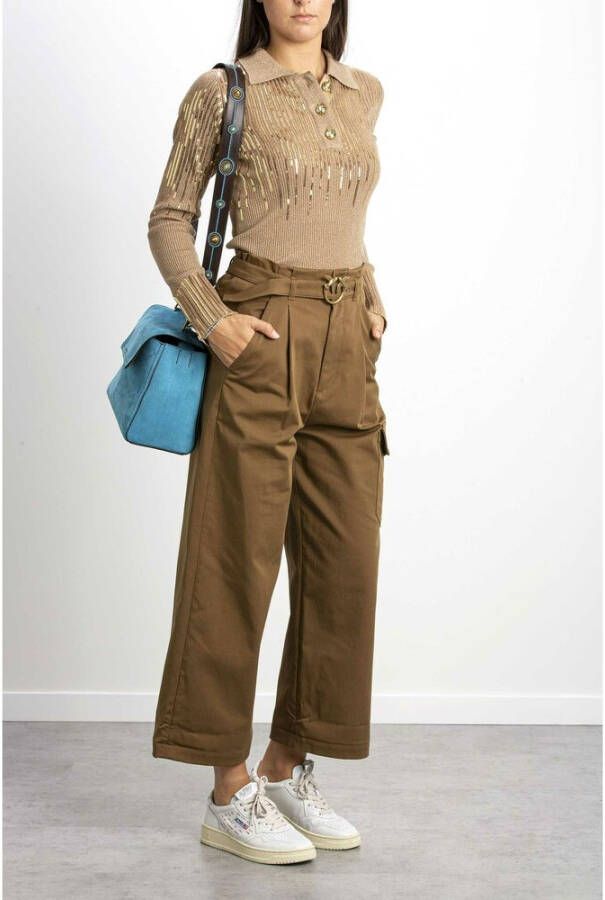 pinko Trousers Bruin Dames