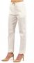 Pinko Stretch Linnen Plaza Broek Beige Dames - Thumbnail 10